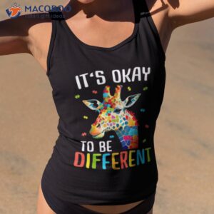 giraffe acceptance kids boys girls its ok to be different shirt tank top 2