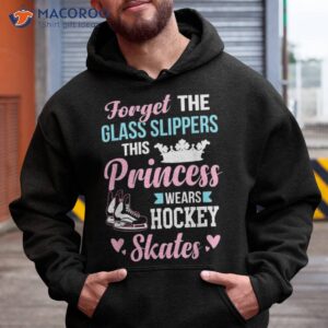 girls ice hockey shirt this princess wears skates hoodie