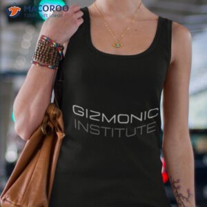gizmonic institute text logo shirt tank top 4
