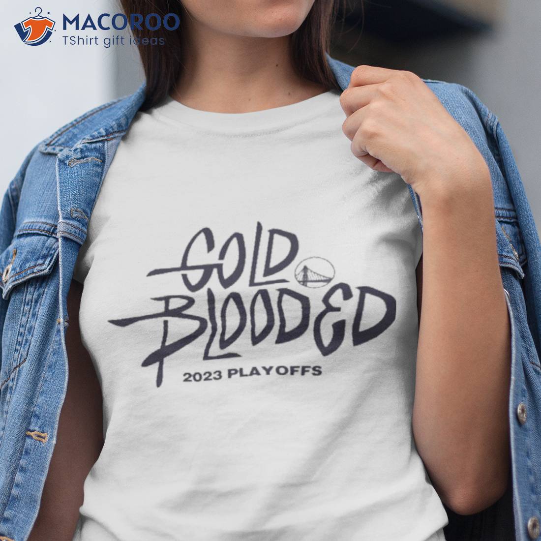 Gold Blooded Playoffs Shirts Warriors T Shirt Gift for Men