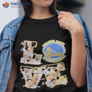 golden state warriors player signatures 2023 shirt tshirt