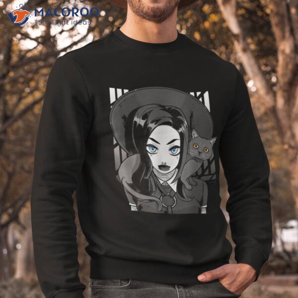 Goth Anime Girl Gothic Tattoos Black Kitten Cat Lady Kawaii Shirt