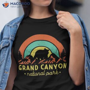 Grand Canyon National Park Retro Sunset Vintage Shirt