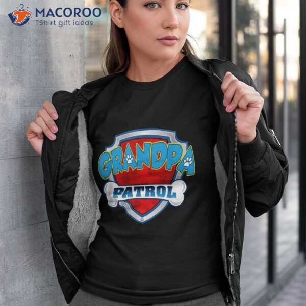 Grandpa Patrol Shirt-dog Mom Dad Funny Gift Birthday Party Shirt