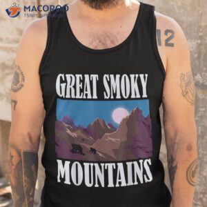 great smoky mountains national park bear kids hiking nature shirt tank top