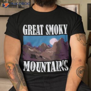 great smoky mountains national park bear kids hiking nature shirt tshirt