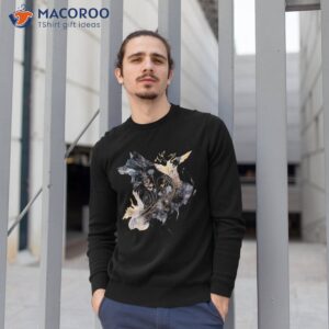 great wolf motif modern art realistic shirt sweatshirt 1