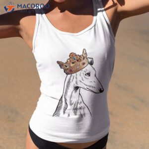 Greyhound Dog Wearing Crown Shirt