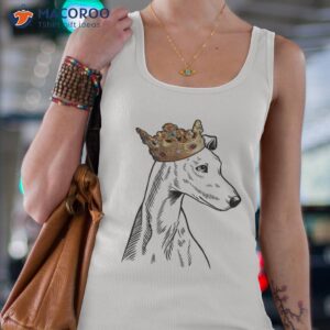 greyhound dog wearing crown shirt tank top 4