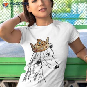 greyhound dog wearing crown shirt tshirt 1