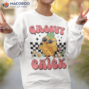 groovy chick retro groovy easter outfit girls boys toddlers shirt happy easter from my family to yours sweatshirt 2