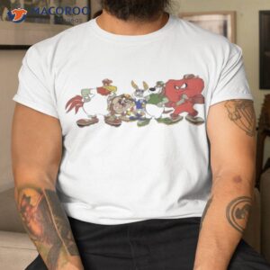Group baseball picture looney tunes shirt