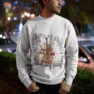 guitar the lord is my strength and my song shirt sweatshirt