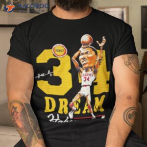 Hakeem Olajuwon Caricatures Houston Signature Shirt