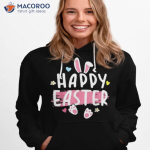 happy easter bunny rabbit face funny easter day women girls t shirt happy easter dear friends hoodie 1