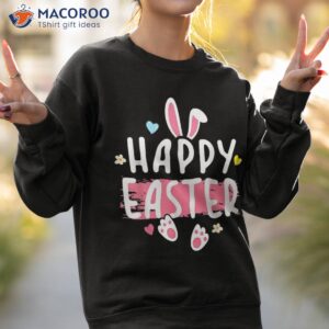 happy easter bunny rabbit face funny easter day women girls t shirt happy easter dear friends sweatshirt 2