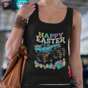 happy easter monster truck easter eggs toddler shirt tank top 4