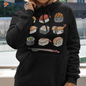 happy sushi anime kawaii set japanese food lover otaku manga shirt hoodie