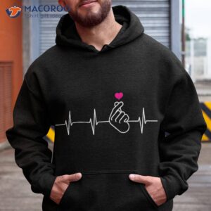 heartbeat hand heart korean pop music t shirt hoodie