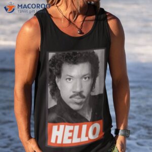 hello graphic lionel richie icon shirt tank top