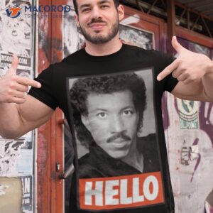 hello graphic lionel richie icon shirt tshirt 1