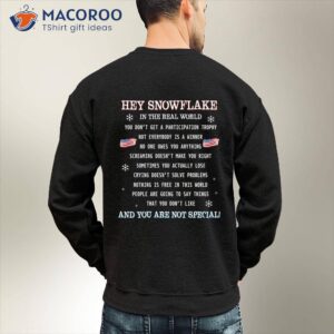 Hey Snowflake In The Real World T-Shirt