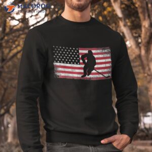 hockey american flag 4th of july patriotic usa dad son shirt sweatshirt