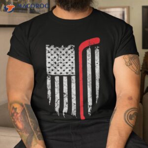 Hockey American Flag Shirt Tee Shirts