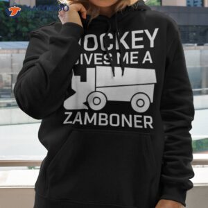 hockey gives me a zamboner shirt funny tee hoodie