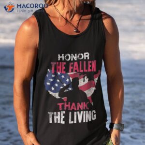 honor the fallen veteran themed military support t shirt tank top