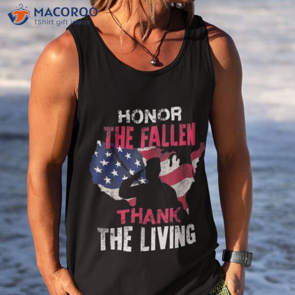 Honor The Fallen Veteran Themed Military Support T Shirt