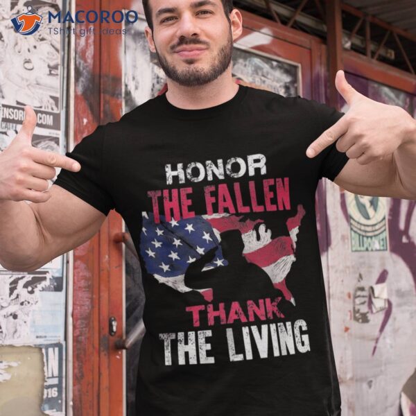 Honor The Fallen Veteran Themed Military Support T Shirt