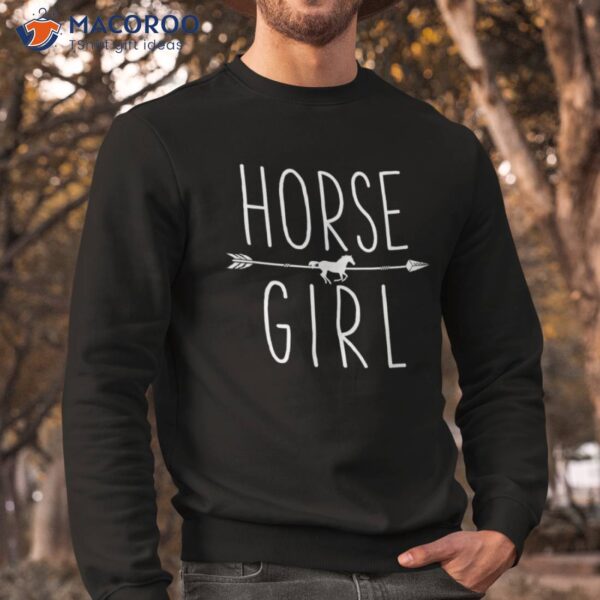 Horse Girl I Love My Horses Equestrian Horseback Riding Shirt