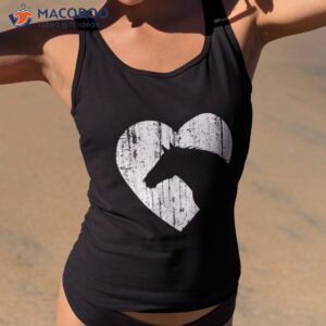 horse heart silhouette for cowgirl equestrian graphic print shirt tank top 2