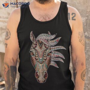 horse tribal abstract art native american geometric shirt tank top