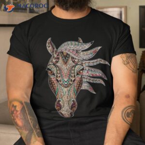 Horse Tribal Abstract Art Native American Geometric Shirt