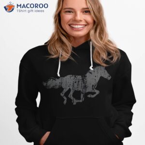 horse vintage design print shirt hoodie 1