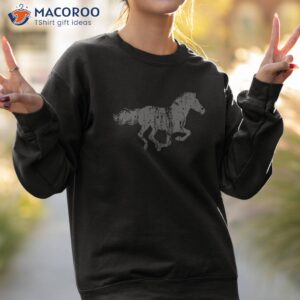 horse vintage design print shirt sweatshirt 2