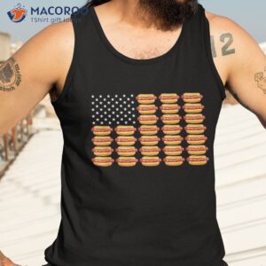 hot dog american flag july 4th patriotic summer bbq funny shirt tank top 3