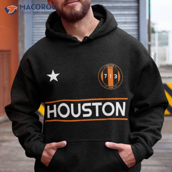 Houston 713 Round Custom City Badge Shirt