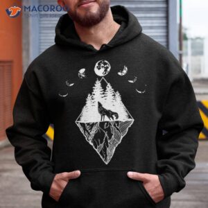 Howling Wolf Phases Of The Moon Shirt