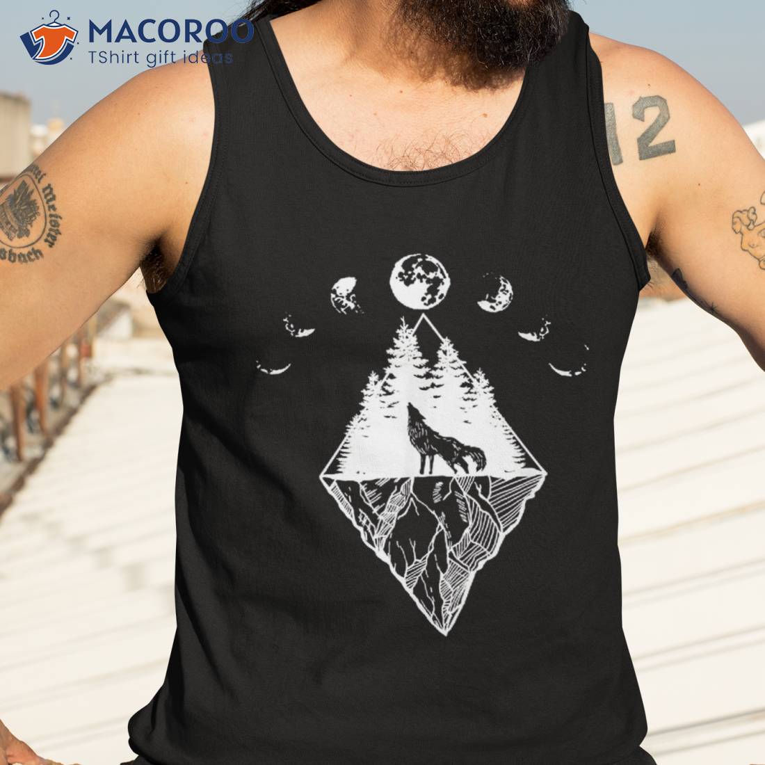 Howling Wolf Phases Of The Moon Shirt Howling Wolf Phases Of The Moon Shirt