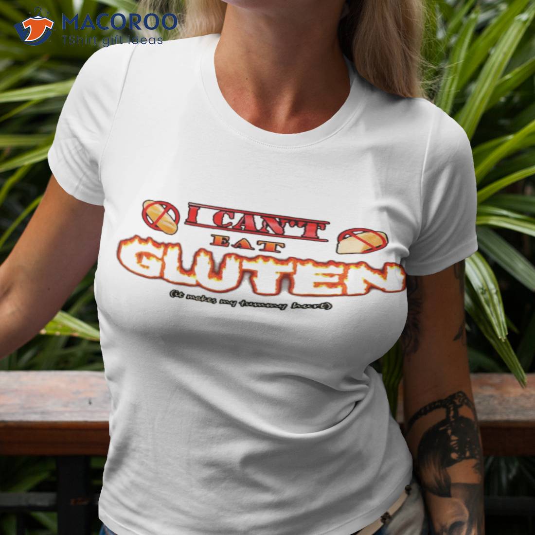 I Can t Eat Gluten It Makes My Tummy Hurt Shirt