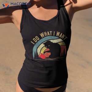 i do what want cat coffee black red cup funny graphic shirt tank top 2