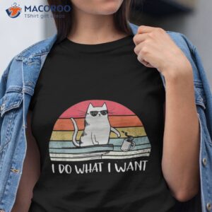 i do what want funny black cat lovers shirt tshirt