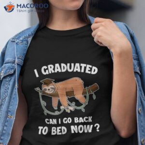 i graduated can go back to bed now boys girls graduation shirt tshirt