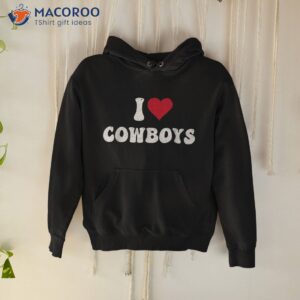 I Love Hot Cowboys Heart Distressed Retro Vintage Shirt