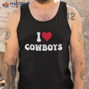 i love hot cowboys heart distressed retro vintage shirt tank top