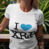 I Love Xrp Ripple Crypto Blue Heart Blue Protocol Shirt