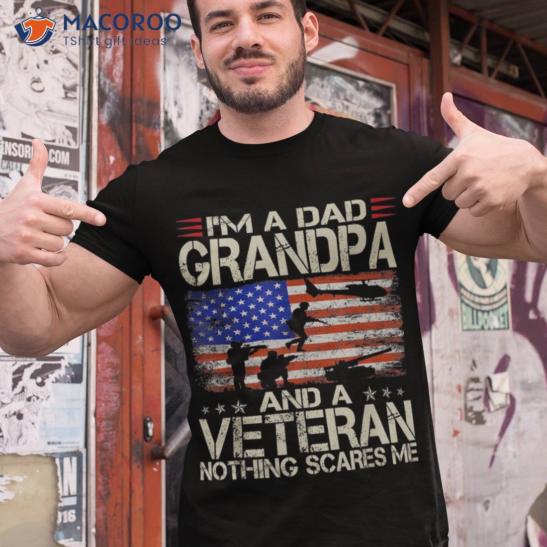 I’m A Dad Grandpa And Veteran Fathers Day Papa Gifts Shirt I’m A Dad Grandpa And Veteran Fathers Day Papa Gifts Shirt